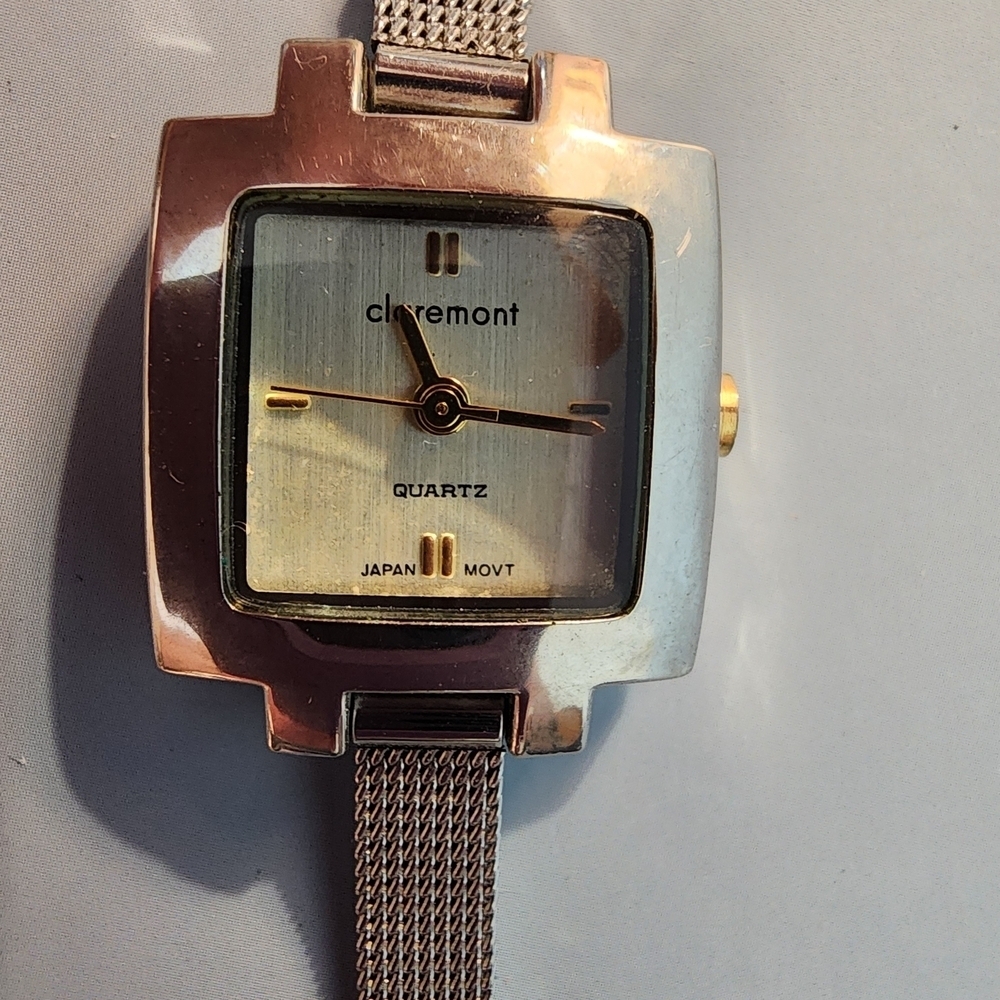 Claremont Gold Tone and Silver Tone Quartz Watch #6 - Picture 1 of 4